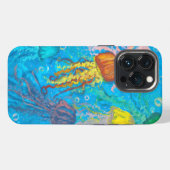 Etui iPhone 13 Pro méduse, océan, mer (Verso Horizontal)