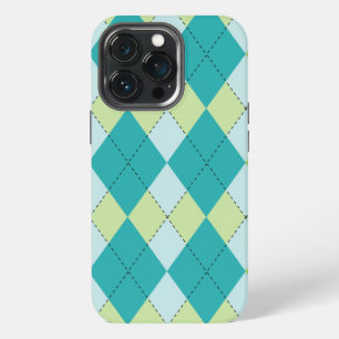 Etui iPhone 13 Pro Melon Teal Mod Argyle
