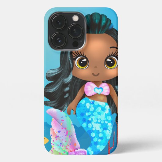 Etui iPhone 13 Pro Mermaid II iPhone 13 Pro Slim Fit Coque, brillant (Verso)