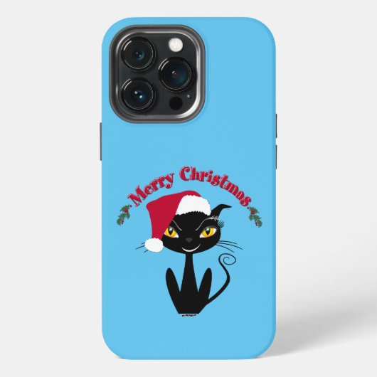 Etui iPhone 13 Pro Merry Christmas Kitty Cat (Dos)