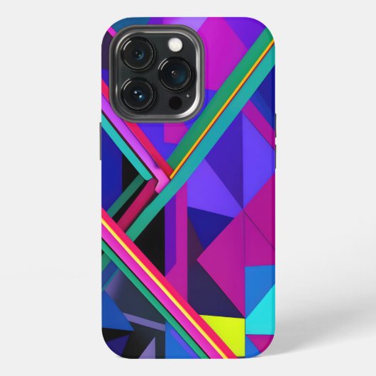 Etui iPhone 13 Pro "Metropolis Grid : Une réflexion numérique" (Dos)