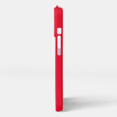ETUI iPhone 13 PRO MODÈLE DE TEXTE D'IMAGE ROUGE SIMPLE MODERNE (Côté gauche)