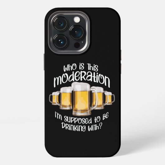 Etui iPhone 13 Pro Modération (dans la boisson) (Dos)