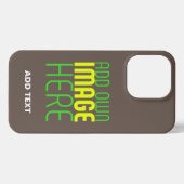 ETUI iPhone 13 PRO MODERNE ÉDITABLE SIMPLE CAFÉ IMAGE MODÈLE TEXTE (Verso Horizontal)