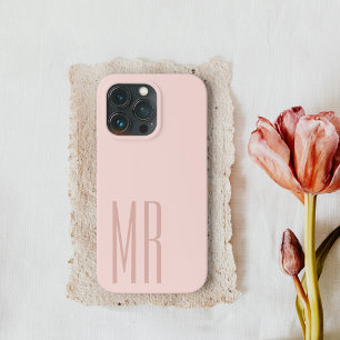 Etui iPhone 13 Pro Moderne Pastel Rose Coque-M pour fille initiale