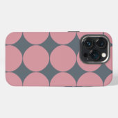 Etui iPhone 13 Pro Moderne Rose À Points Moderne (Verso Horizontal)