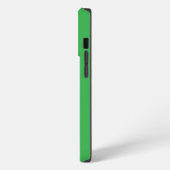 Etui iPhone 13 Pro Moderne simple brillant vert Nom du script Monogra (Côté gauche)