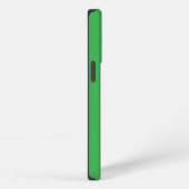 Etui iPhone 13 Pro Moderne simple brillant vert Nom du script Monogra (Côté droit)