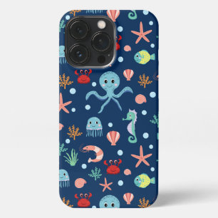 Etui iPhone 13 Pro Monde marin