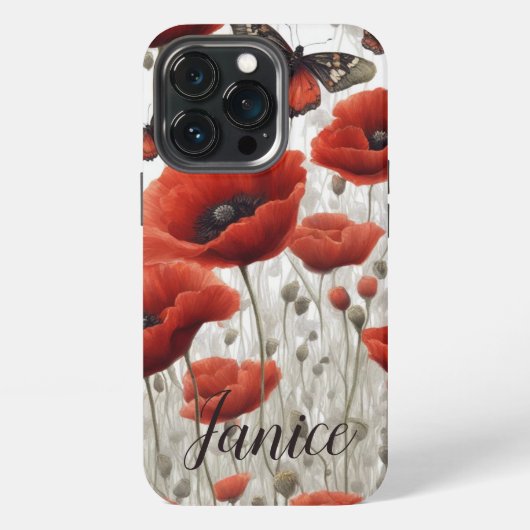 Etui iPhone 13 Pro Monogramme de Poppy (Dos)