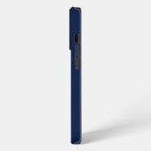 Etui iPhone 13 Pro Monogramme Initial Minimal Moderne Navy et Or (Côté gauche)
