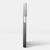 Etui iPhone 13 Pro Monogramme Personnalisé Sur Ombre Gris Gris Noir G (Côté droit)