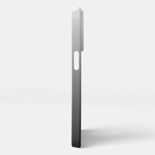 Etui iPhone 13 Pro Monogramme Personnalisé Sur Ombre Gris Gris Noir G (Côté droit)