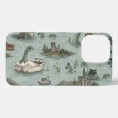 Etui iPhone 13 Pro Monstre du Loch Ness  (Verso Horizontal)