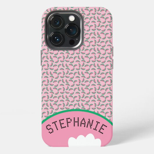 Etui iPhone 13 Pro Mordille de pastèque (Dos)