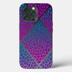 Etui iPhone 13 Pro Mosaïque moderne Conception asymétrique