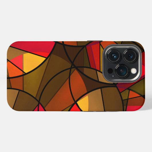 Etui iPhone 13 Pro Motif abstrait coloré (Verso Horizontal)