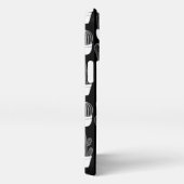 Etui iPhone 13 Pro Motif d'art de la ligne blanche Cactus (Côté droit)