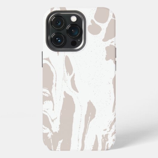 Etui iPhone 13 Pro Motif de marbre abstrait gris (Dos)