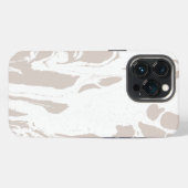 Etui iPhone 13 Pro Motif de marbre abstrait gris (Verso Horizontal)