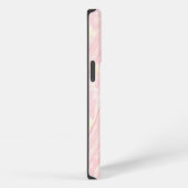 Etui iPhone 13 Pro Motif de marbre rose sans couture (Côté droit)