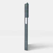 Etui iPhone 13 Pro Motif de texture gris Turquoise foncé personnalisé (Côté droit)