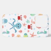 Etui iPhone 13 Pro Motif du monde marin (Verso Horizontal)