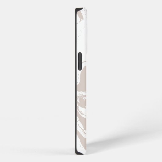 Etui iPhone 13 Pro Motif en marbre gris Abstrait (Côté droit)