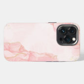 Etui iPhone 13 Pro Motif marbre rose (Verso Horizontal)