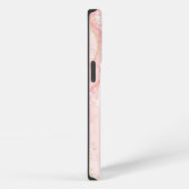 Etui iPhone 13 Pro Motif marbre rose (Côté droit)