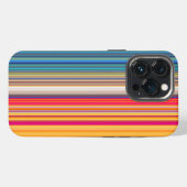 Etui iPhone 13 Pro Motif rayé multicolore (Verso Horizontal)