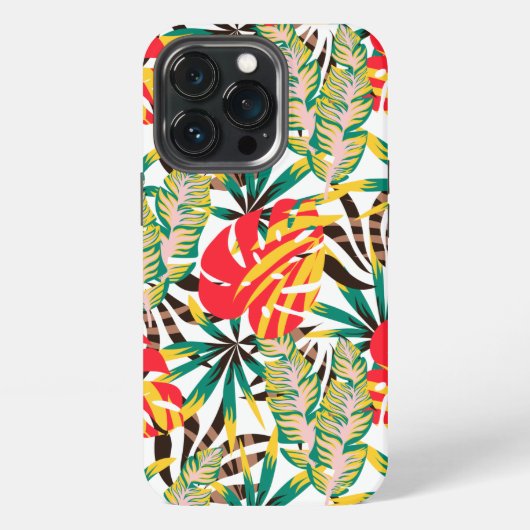 Etui iPhone 13 Pro Motif Tropical Clair (Dos)