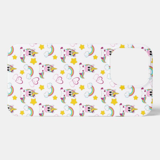 Etui iPhone 13 Pro Motif Unicorn (Verso Horizontal)