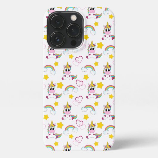 Etui iPhone 13 Pro Motif Unicorn (Verso)