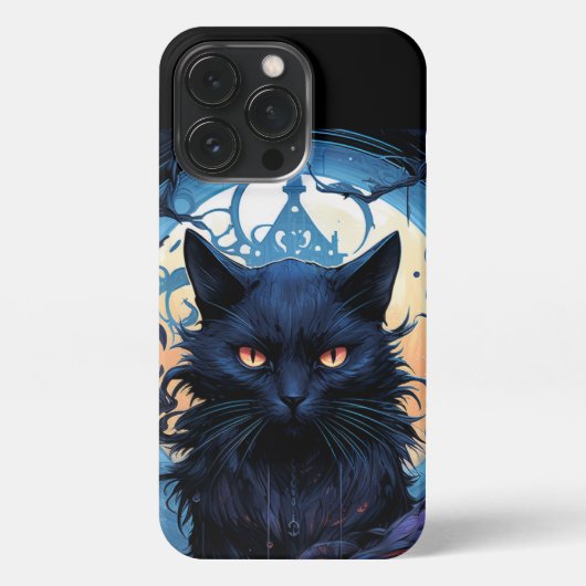 Etui iPhone 13 Pro Mystic Moonlit Feline (Verso)