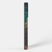 Etui iPhone 13 Pro Nébuleuse turquoise (Côté droit)