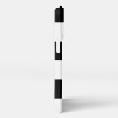 Etui iPhone 13 Pro Nom de bande moderne monogramme noir et blanc (Côté droit)