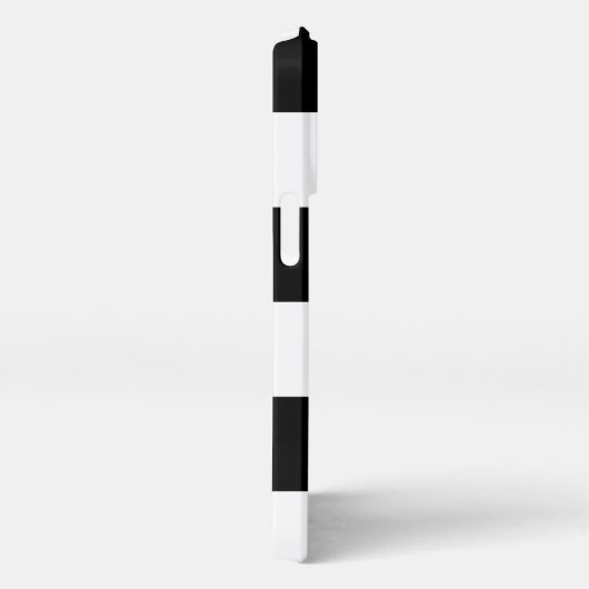 Etui iPhone 13 Pro Nom de bande moderne monogramme noir et blanc (Côté droit)