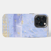 Etui iPhone 13 Pro Nom de script de feuillage de bijou de paillettes (Verso Horizontal)