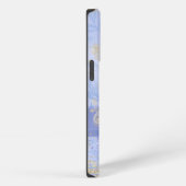 Etui iPhone 13 Pro Nom de script de feuillage de bijou de paillettes (Côté droit)
