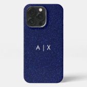 Etui iPhone 13 Pro Nom simple de couple monogrammé (Verso)