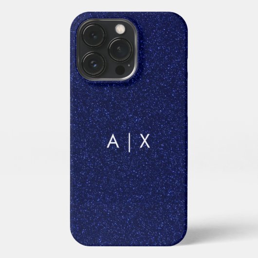 Etui iPhone 13 Pro Nom simple de couple monogrammé (Verso)