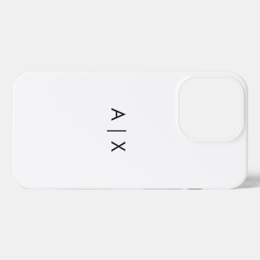 Etui iPhone 13 Pro Nom simple de couple monogrammé (Verso Horizontal)