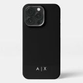 Etui iPhone 13 Pro Nom simple de couple monogrammé (Verso)