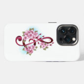 Etui iPhone 13 Pro notes de clé de sol musicales avec fleurs de Sakur (Verso Horizontal)