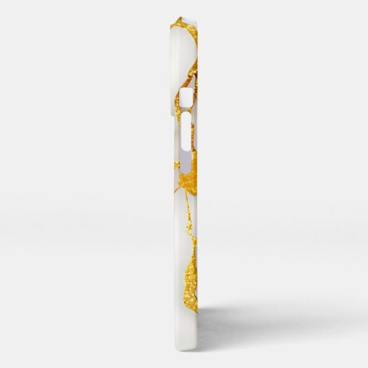 Etui iPhone 13 Pro Or blanc japonais Kintsugi (Côté gauche)