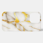 Etui iPhone 13 Pro Or blanc japonais Kintsugi (Verso Horizontal)