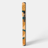 Etui iPhone 13 Pro Orange de fraises d'été bio (Côté gauche)