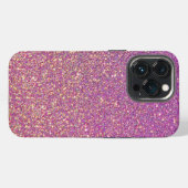 Etui iPhone 13 Pro Paillette rose (Verso Horizontal)