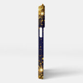 Etui iPhone 13 Pro Paillettes dorées et scintillements (Côté droit)